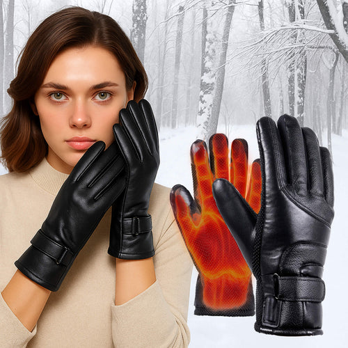 Lomaroshop | Heated Gloves for Women UK – Ladies Thermal Waterproof Winter Gloves with Touch Screen & USB Rechargeable Warm Design