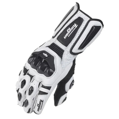Lomaroshop | Motorcycle Gloves RidePro Carbon | Wind & Waterproof | Touchscreen Compatible | Genuine Leather Protectors | For Summer & Winter