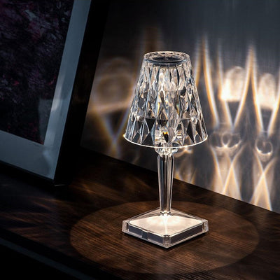Modern Glossy Crystal Table Lamp with Easy Control