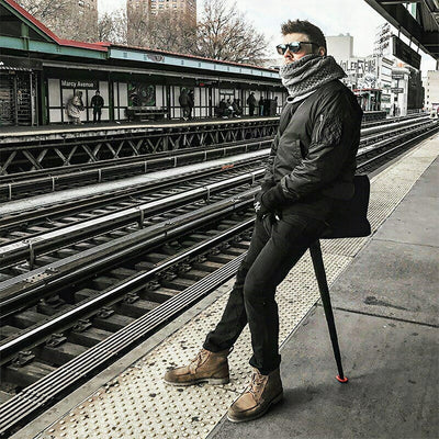 Portable mini folding chair for lines and the outdoors