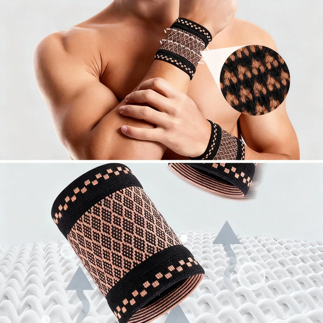 Copper‑Infused Compression for Wrist Pain Relief – Breathable Low‑Profile Sleeve for Everyday & Sports Lomaroshop