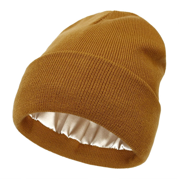 Lomaroshop | Noor Silk Winter Hat – Wool & Silk – Anti-Frizz Hair Protection