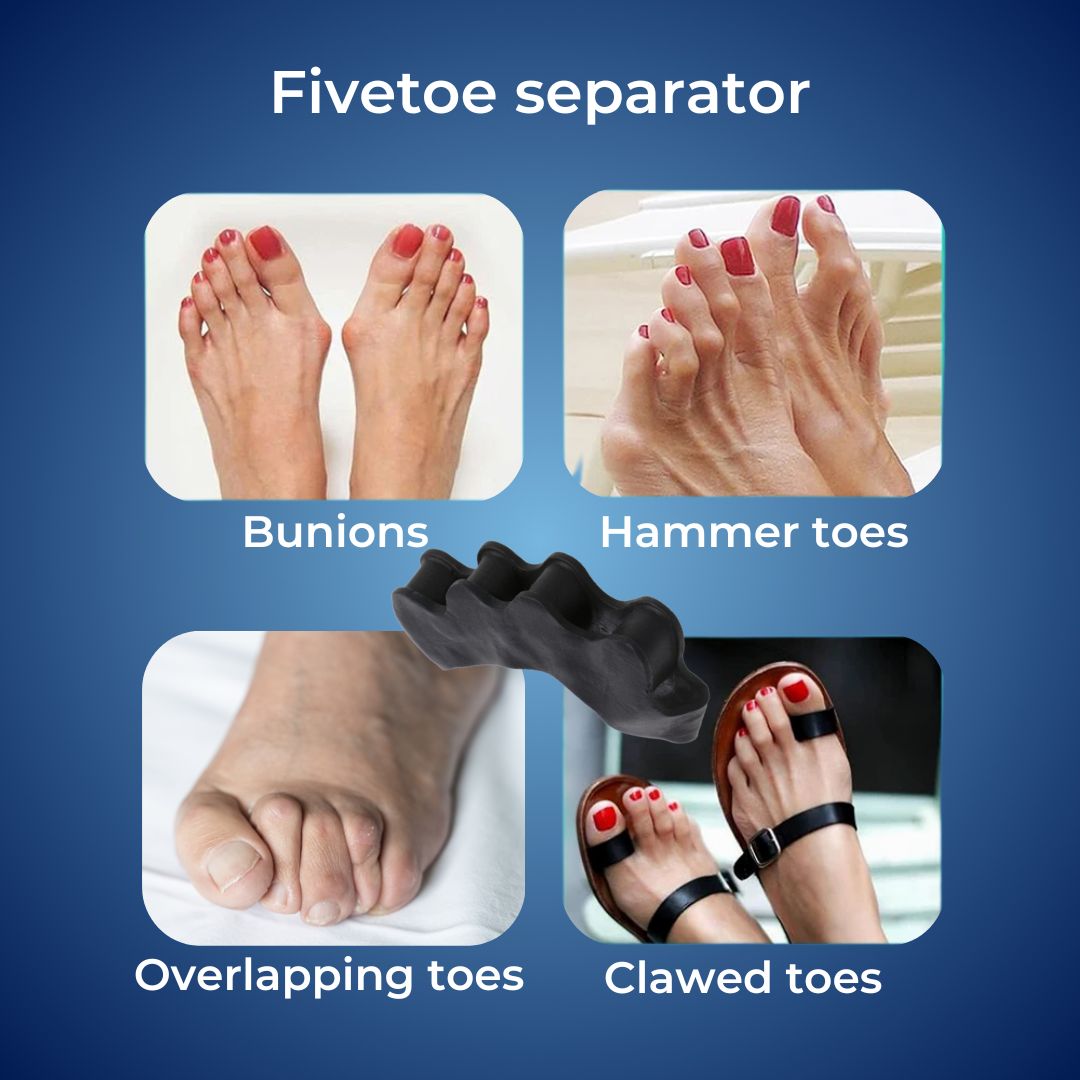 FlexAlign Toe Spacer | Toe Realignment and Pain Relief – Ideal for Bunions - Overlapping Toes - and Foot Comfort Lomaroshop