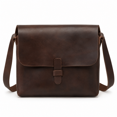 lomaroshop Classic Messenger Bag 12 in Brown Everyday Size