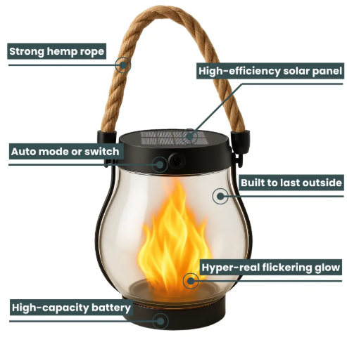 Lomaroshop | Fire Seed Solar Light — Magical Flame Mood that Warms Your Heart and Enchants Every Night