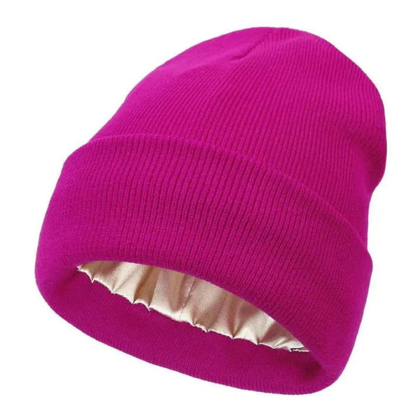 Lomaroshop | Noor Silk Winter Hat – Wool & Silk – Anti-Frizz Hair Protection