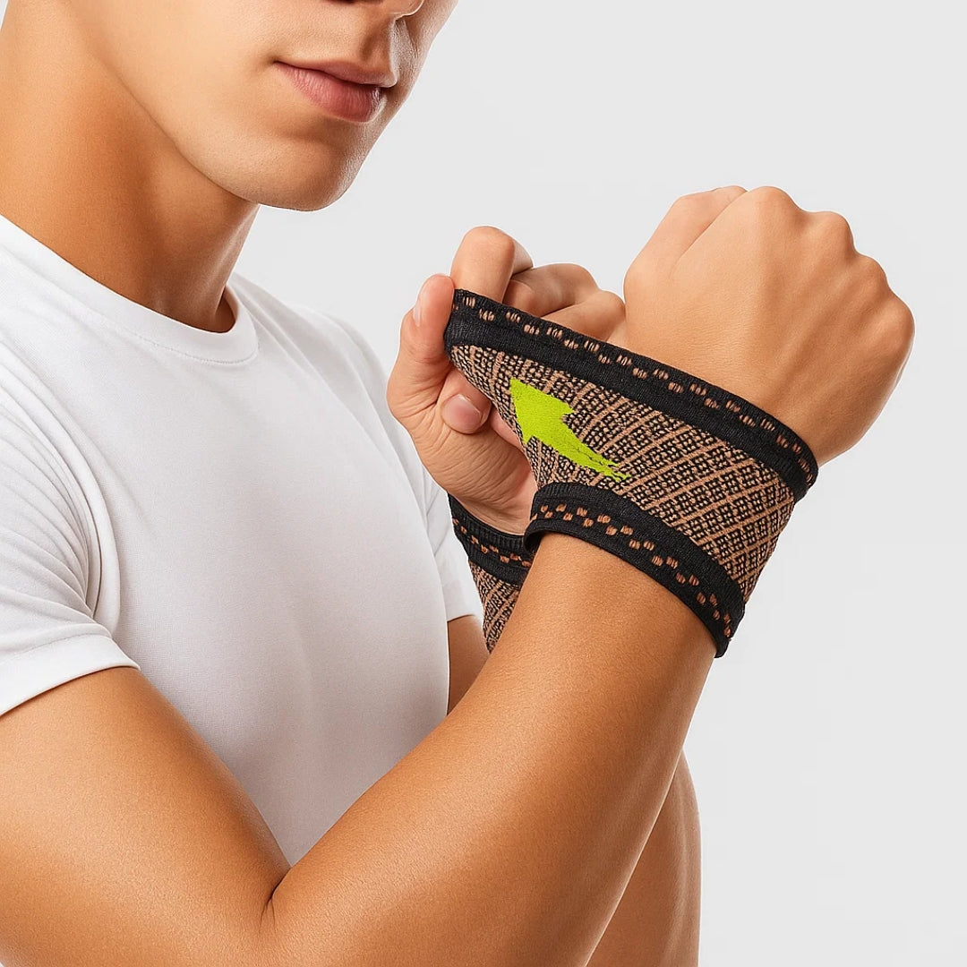 Copper‑Infused Compression for Wrist Pain Relief – Breathable Low‑Profile Sleeve for Everyday & Sports Lomaroshop