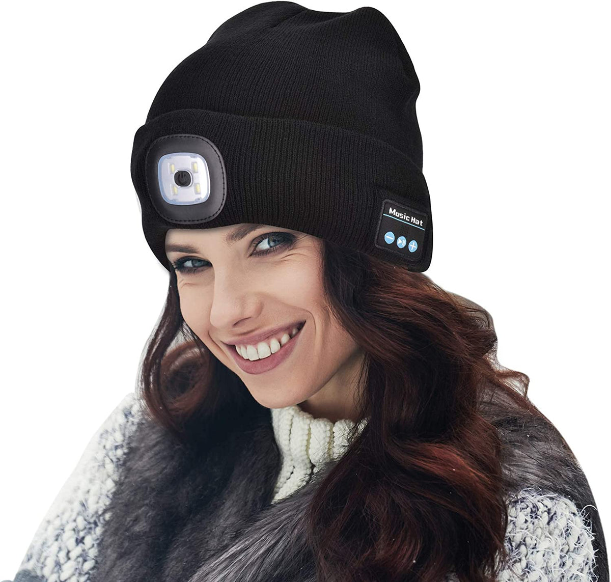 Lomaroshop | Bluetooth Beanie Hat Light Wireless Headphones