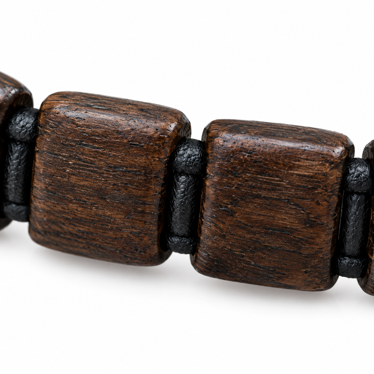Dark brown beaded bracelet for men by lomaroshop.