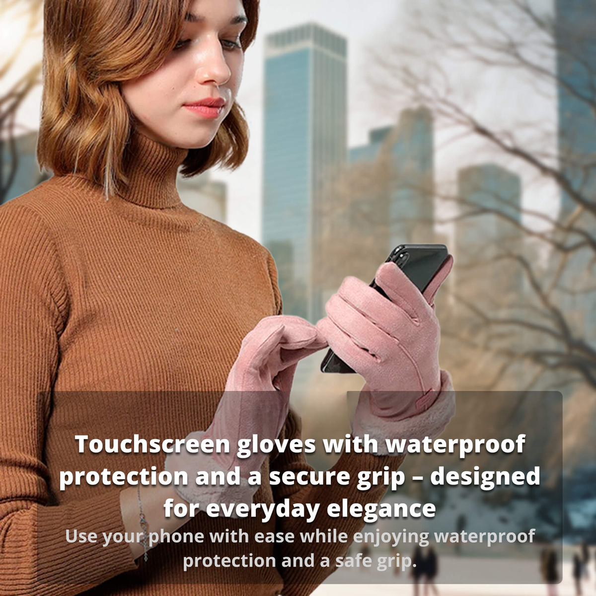 Lomaroshop | Heated Gloves for Women UK – Ladies Thermal Waterproof Winter Gloves with Touch Screen & USB Rechargeable Warm Design