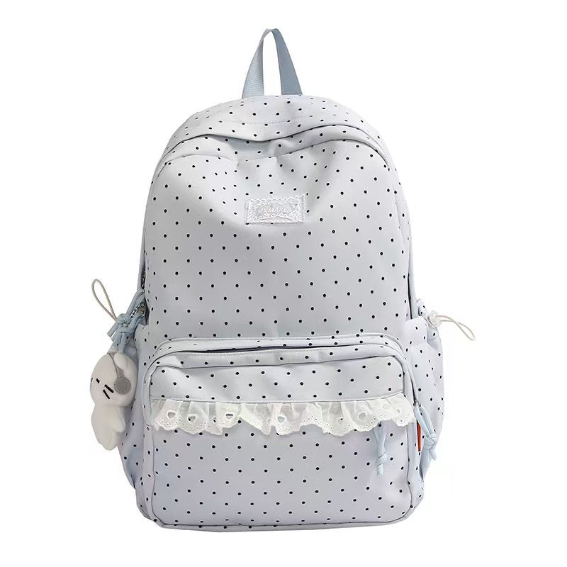Polka Dot Ruffled Backpack Lomaroshop