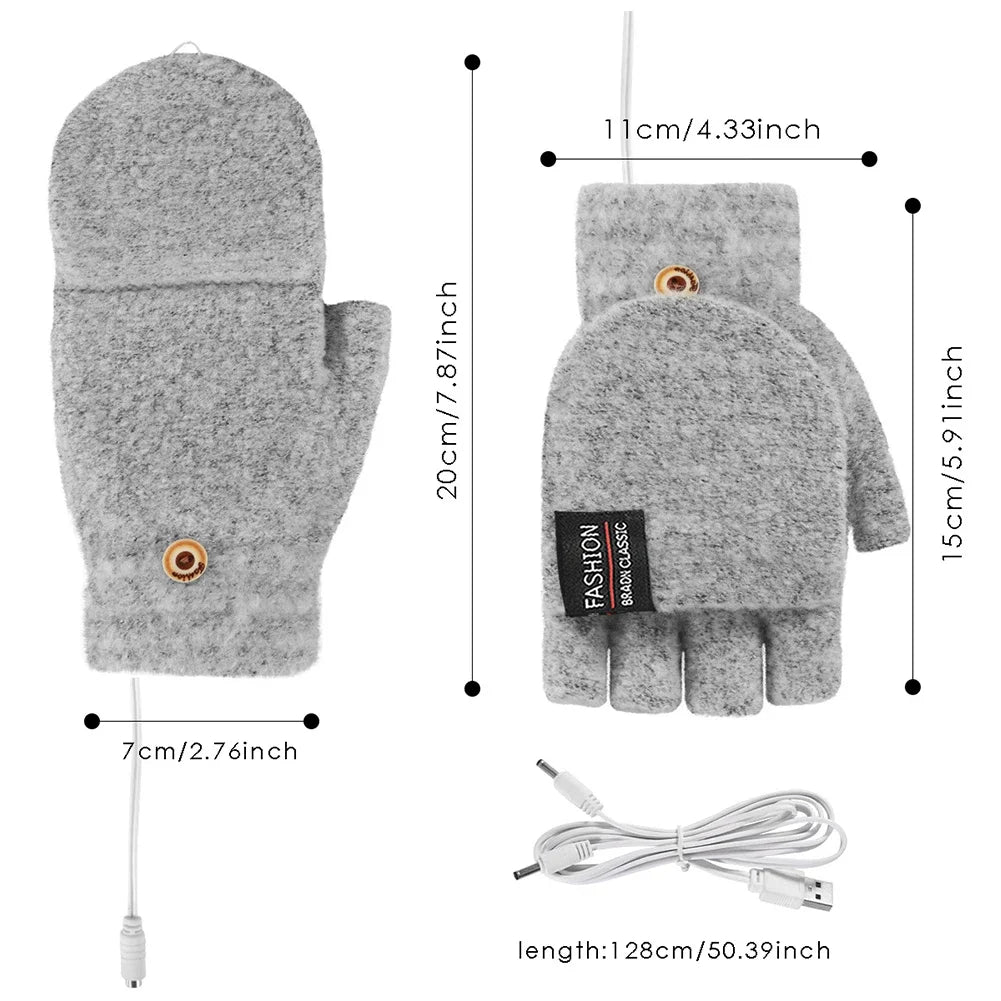Lomaroshop | USB rechargeable warm wave heated gloves