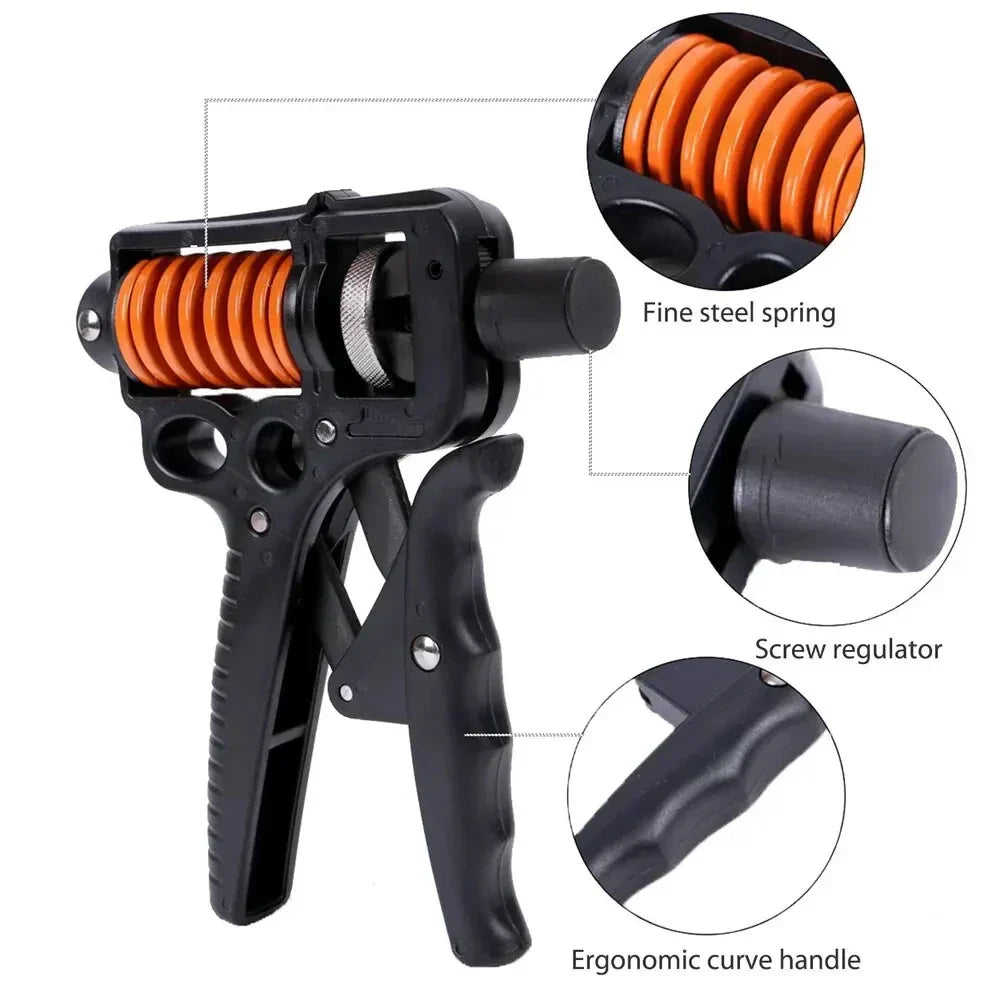 Adjustable 5-165kg Heavy Hand Grip Strengthener - Finger Expander for Arm, Wrist, and Forearm Training Lomaroshop
