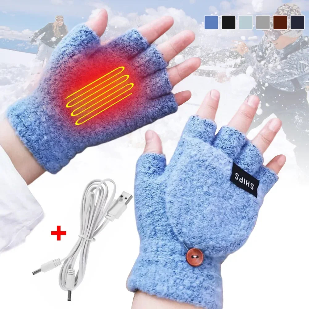 Lomaroshop | USB rechargeable warm wave heated gloves