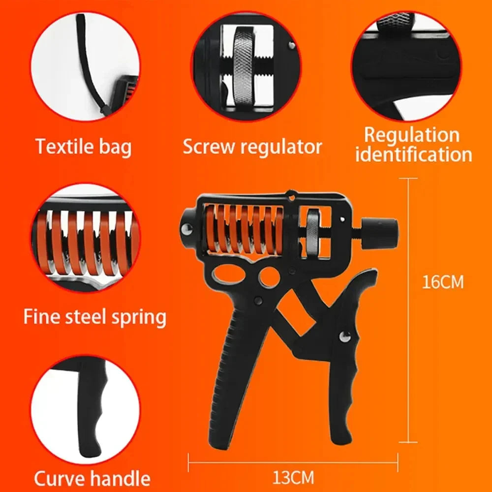 Adjustable 5-165kg Heavy Hand Grip Strengthener - Finger Expander for Arm, Wrist, and Forearm Training Lomaroshop