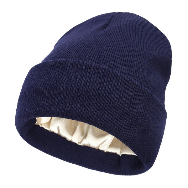 Lomaroshop | Noor Silk Winter Hat – Wool & Silk – Anti-Frizz Hair Protection