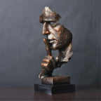 Abstract Contemplative Sculpture for Tranquil Reflection