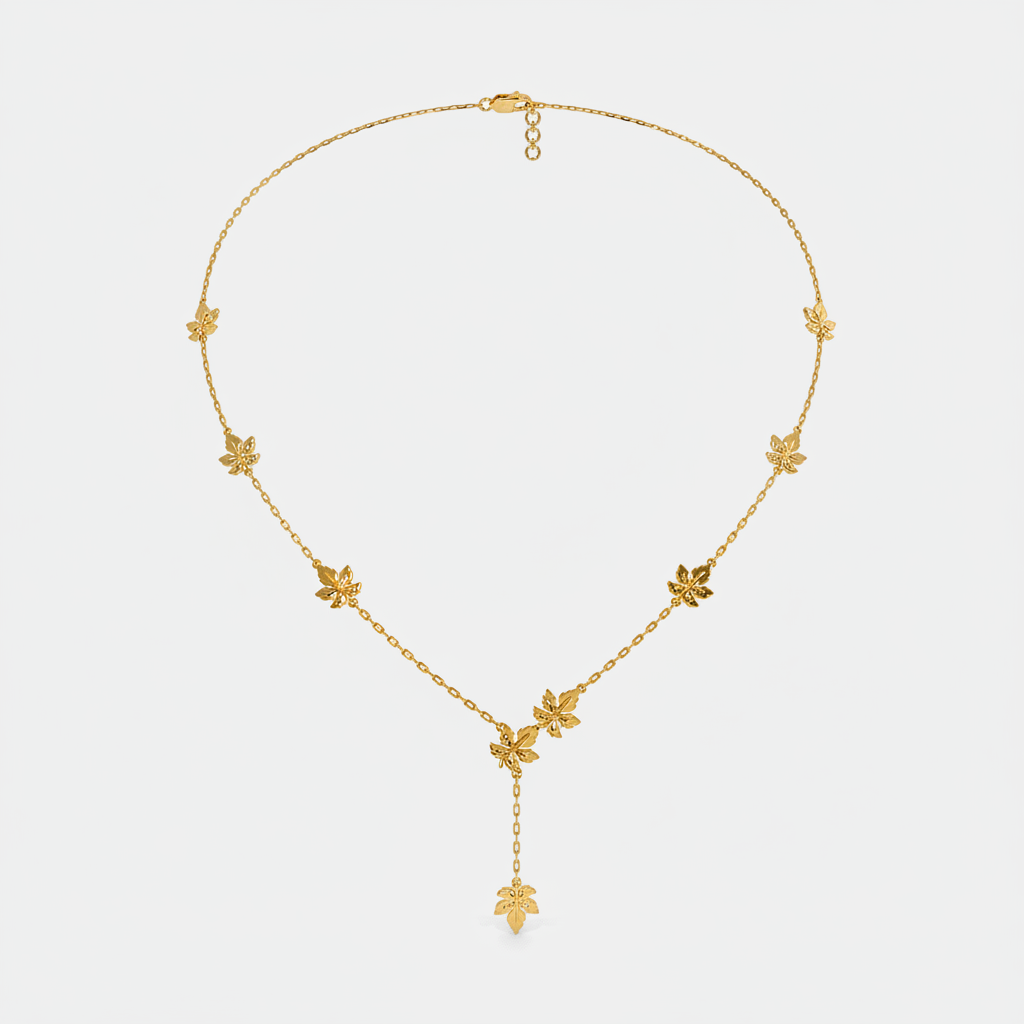 Elegant Autumn Love Heart Necklace