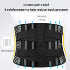 Back Support | Lumbar Support Belt | 360-Degree Stabilization | OrthoFlexa