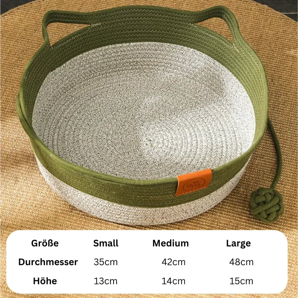 Handwoven Cotton Rope Cat Bed – DreamNest Lomaroshop