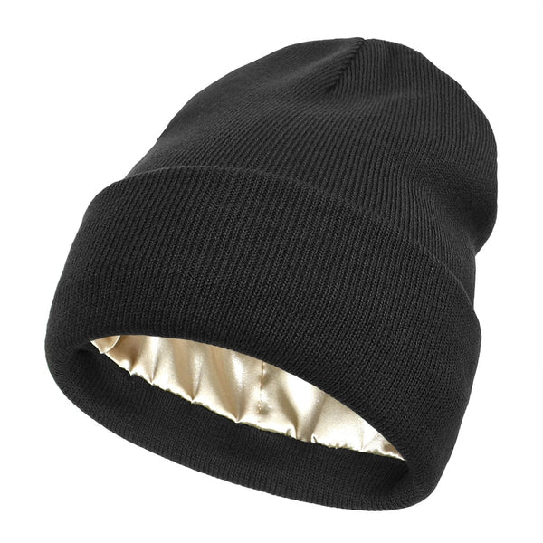 Lomaroshop | Noor Silk Winter Hat – Wool & Silk – Anti-Frizz Hair Protection