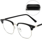 Blue Light Blocking Half-Rim Glasses