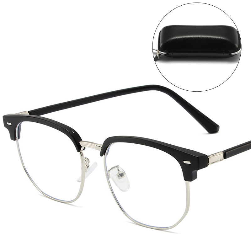 Blue Light Blocking Half-Rim Glasses