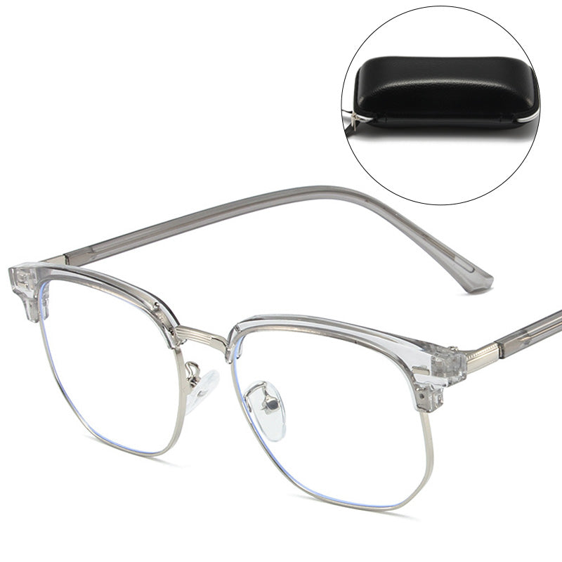 Blue Light Blocking Half-Rim Glasses
