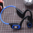 Bone Conduction Headphones | Open-Ear Wraparound Band | LED Battery Display
