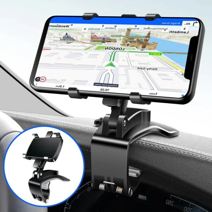 Car Phone Holder for Dashboard and Air Vent, 360 Rotating Phone Holder for Car, Universal Anti-Slip Car Phone Mount
