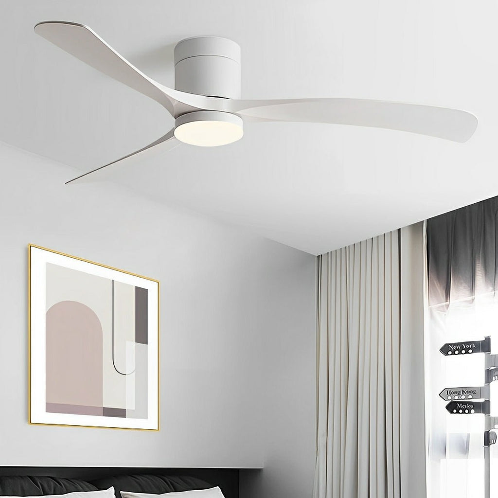 Ceiling Fan | Integrated LED Light | Flat Radial Blades