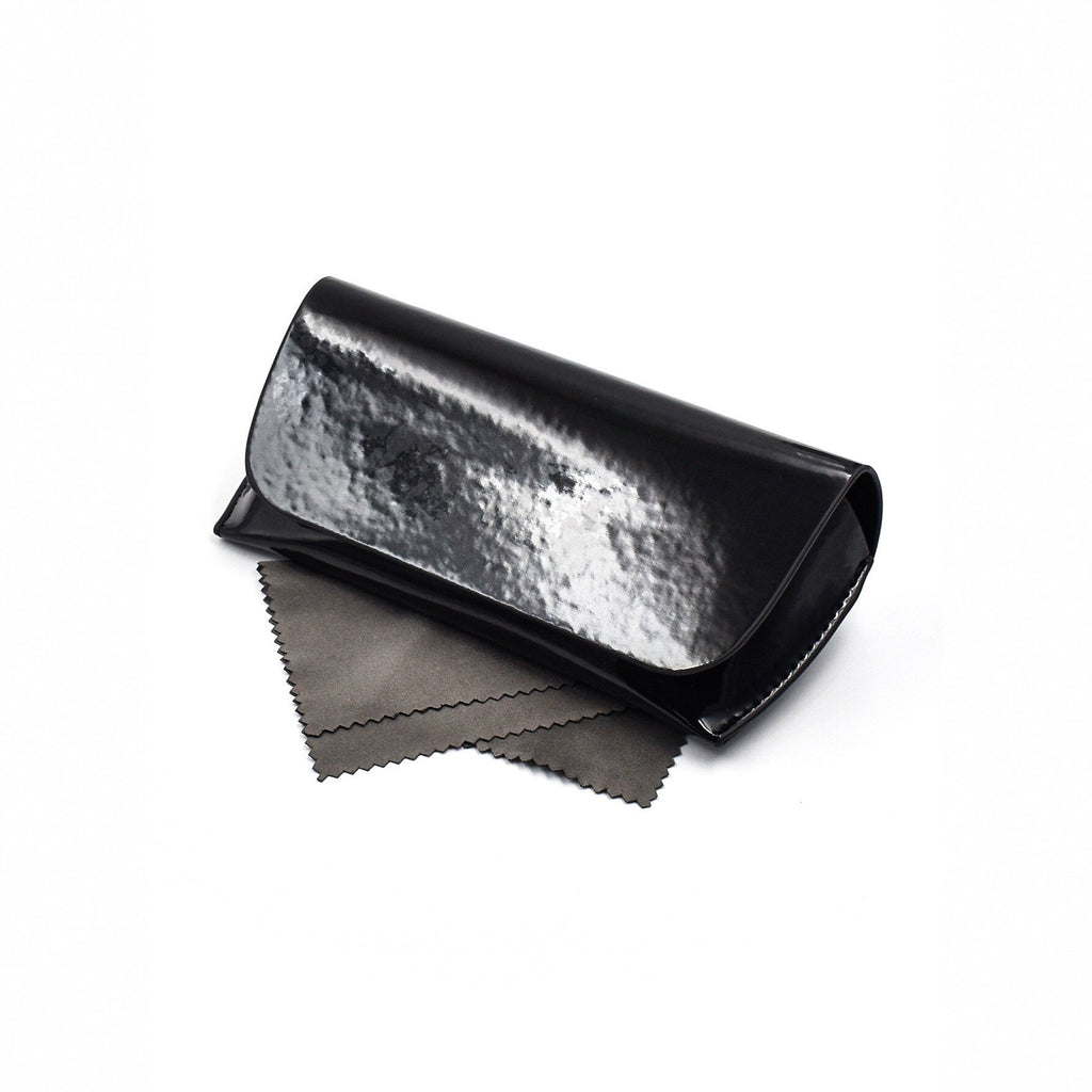Chic Patent Leather Eyewear Case