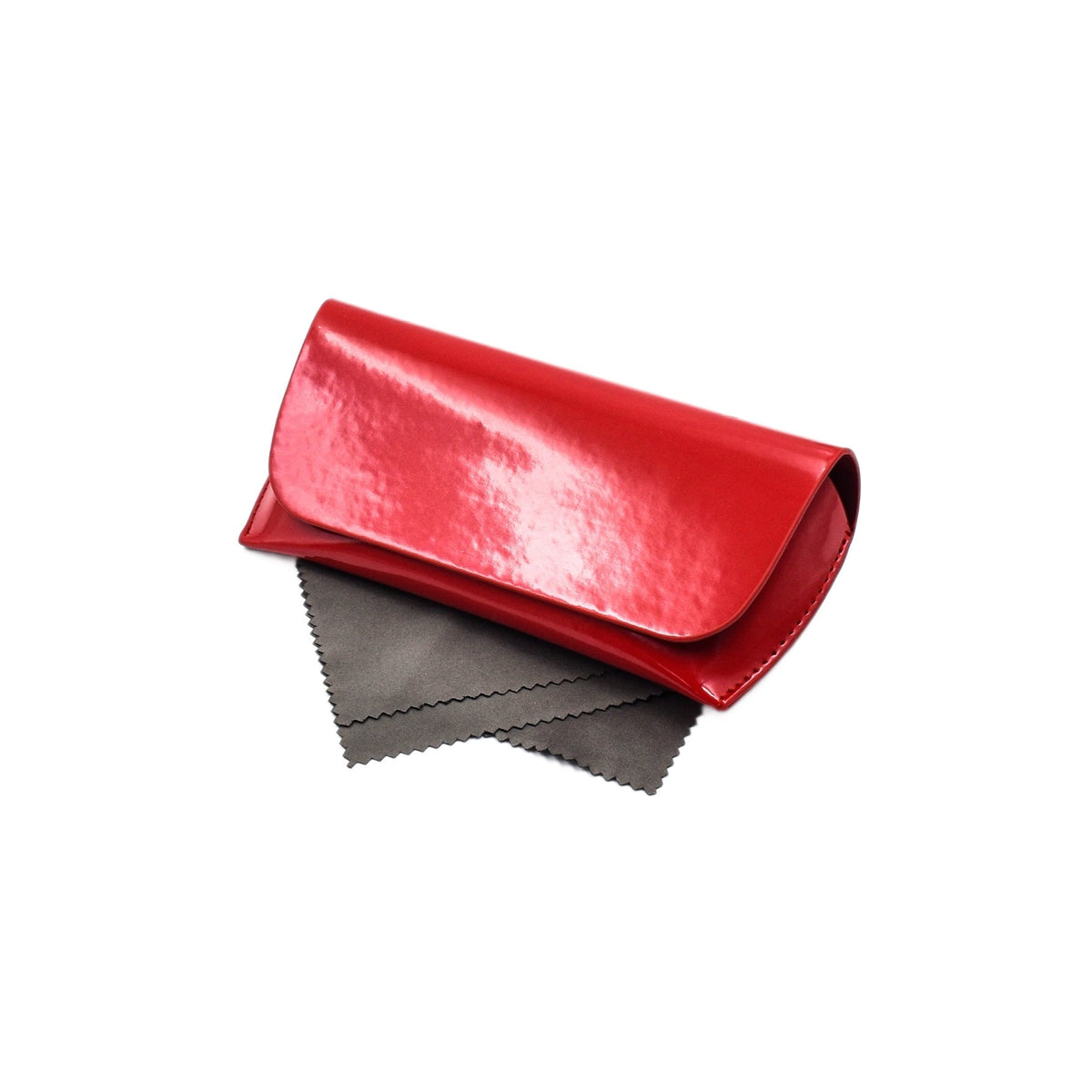 Chic Patent Leather Eyewear Case