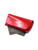 Chic Patent Leather Eyewear Case