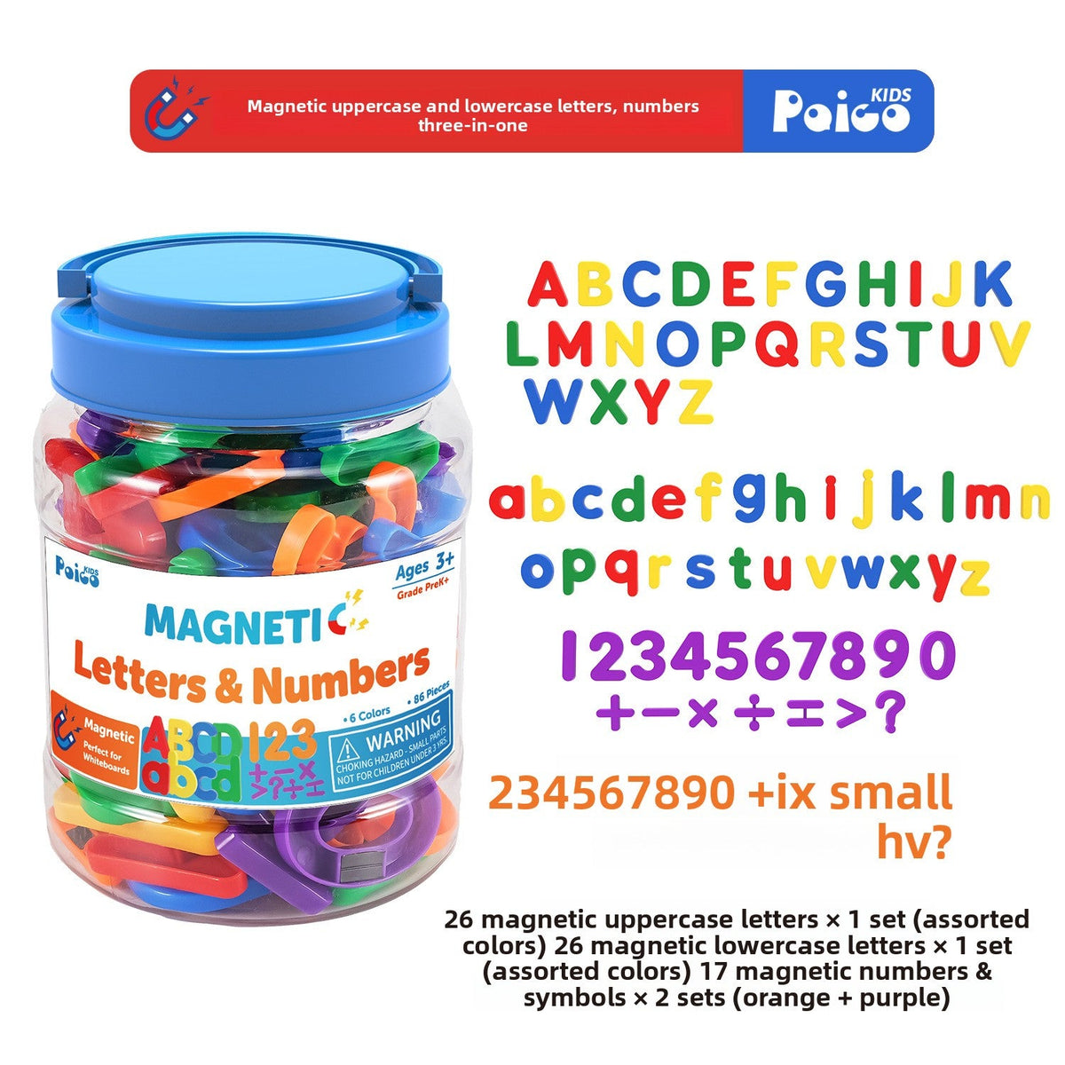 Counting Manipulatives, Letter Sets and Activity Tub Choices