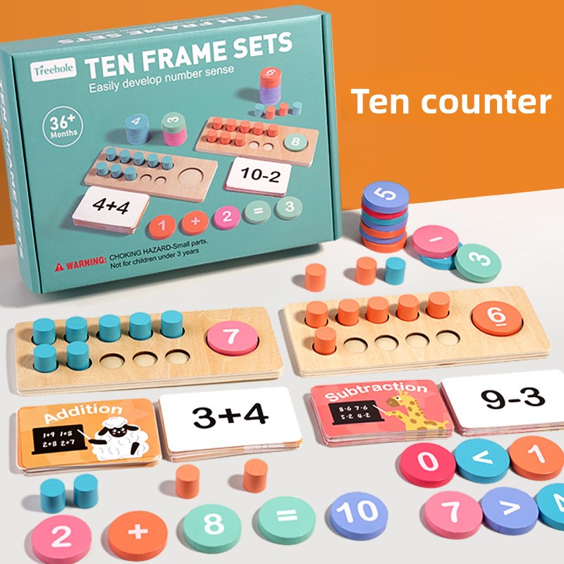 Counting Toys for Kids – Wooden Math & Fine Motor Practice