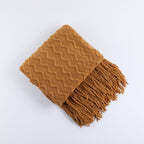 Cozy Knitted Throw Blanket