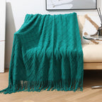Cozy Knitted Throw Blanket
