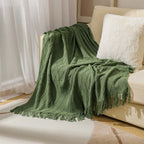 Cozy Knitted Throw Blanket