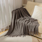 Cozy Knitted Throw Blanket