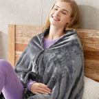 Cozy Wearable Heated Blanket Portable Throw With USB Power