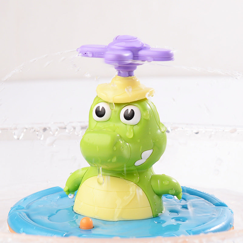 Crocodile Fountain Bath Toy with Pictured Spray Toppers