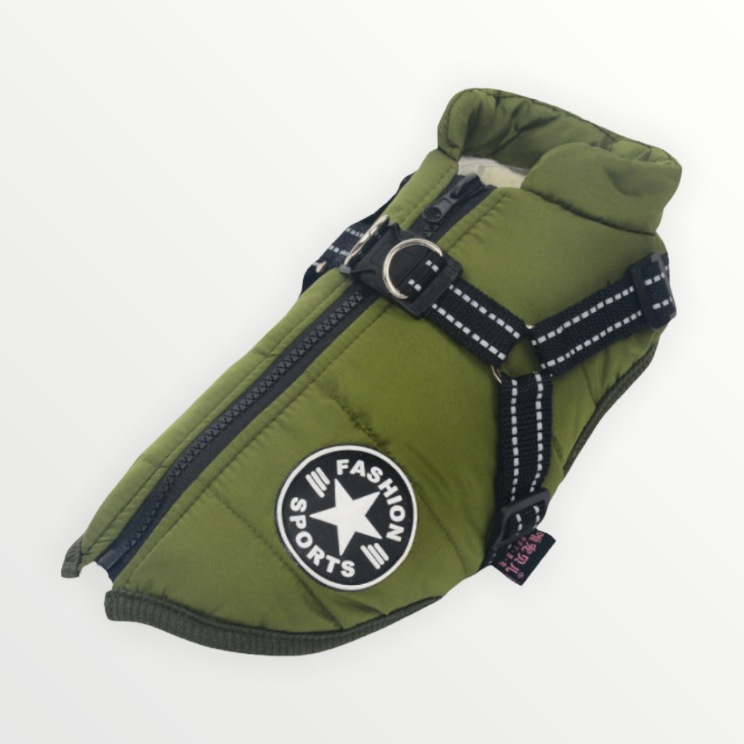 Dog Jacket | Wind & Water-Repellent | Integrated Harness | DoggyKonig