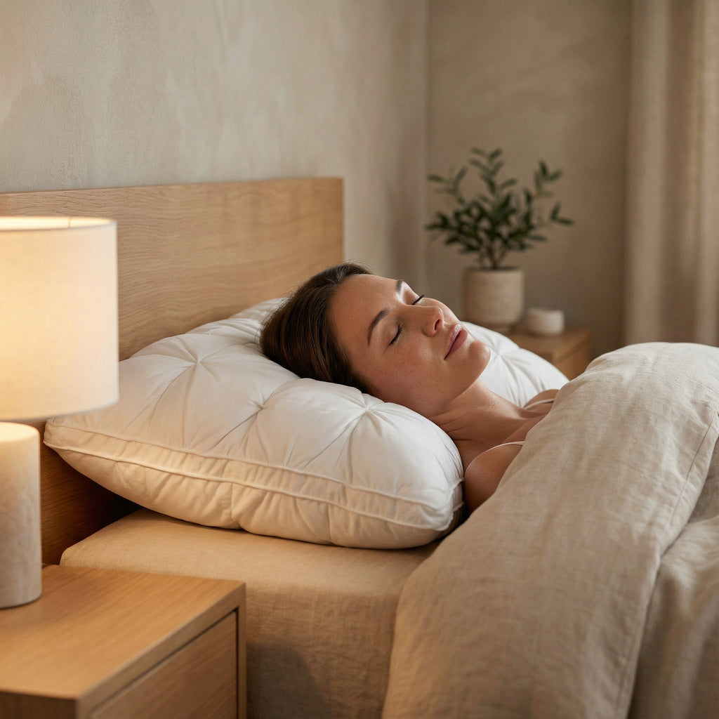 Down Pillow | Soft, hotel-like support | Breathable cotton cover | FederTraum