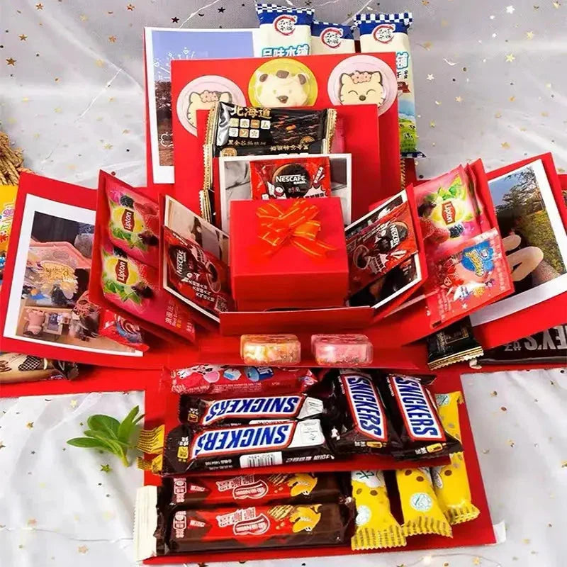 Explosion box gift | Personalized | With secret compartment | 8 butterflies free
