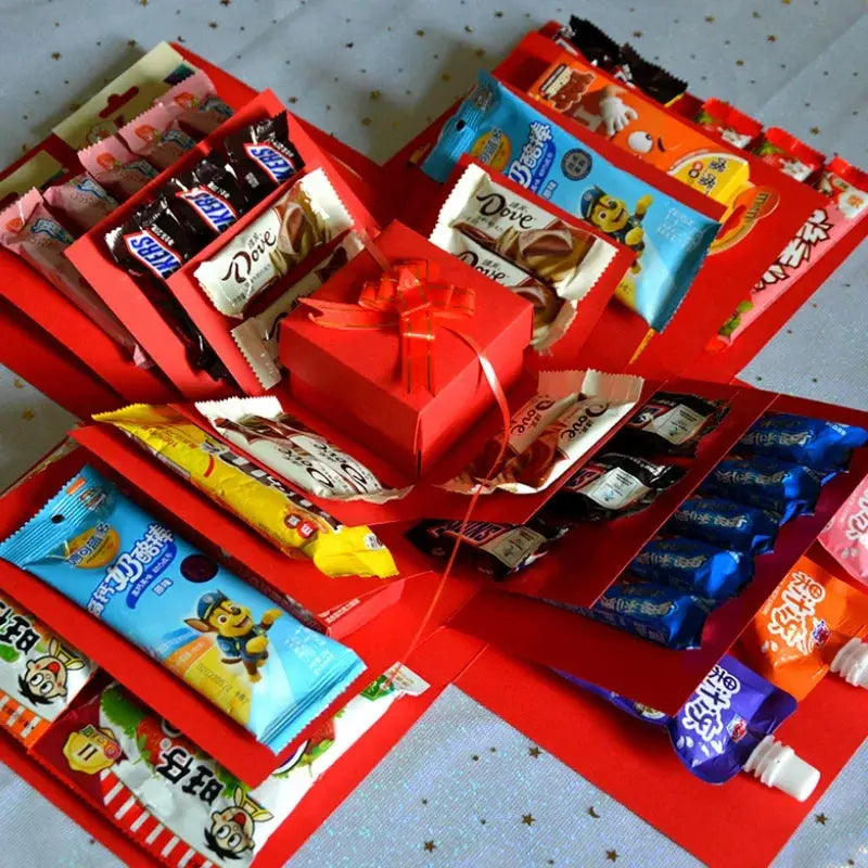 Explosion box gift | Personalized | With secret compartment | 8 butterflies free