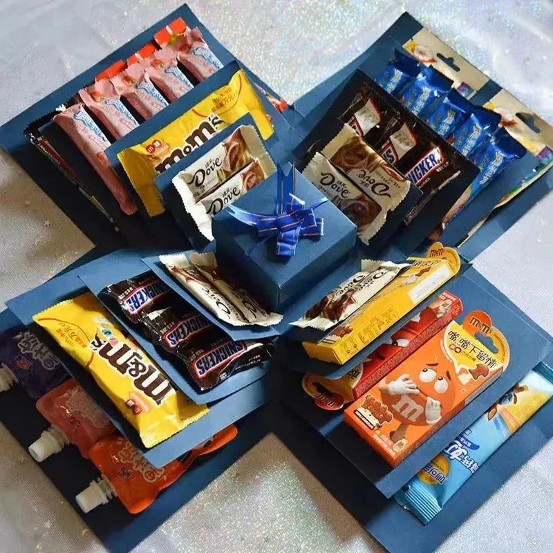 Explosion box gift | Personalized | With secret compartment | 8 butterflies free