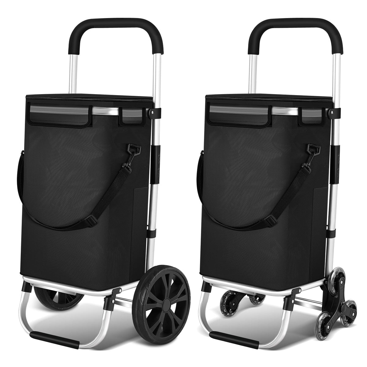Folding 10.6 gal shopping trolley