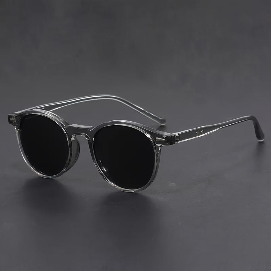 Lomaroshop | Men's Sunglasses RetroView – Round Tortoiseshell Glasses with Light Frame