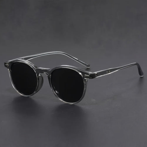 Lomaroshop | Men's Sunglasses RetroView – Round Tortoiseshell Glasses with Light Frame